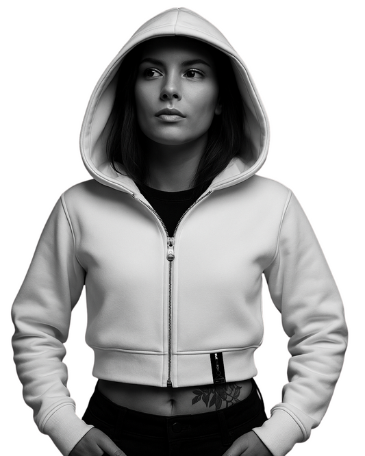 WHT Halo – Cropped Hooded Jacket