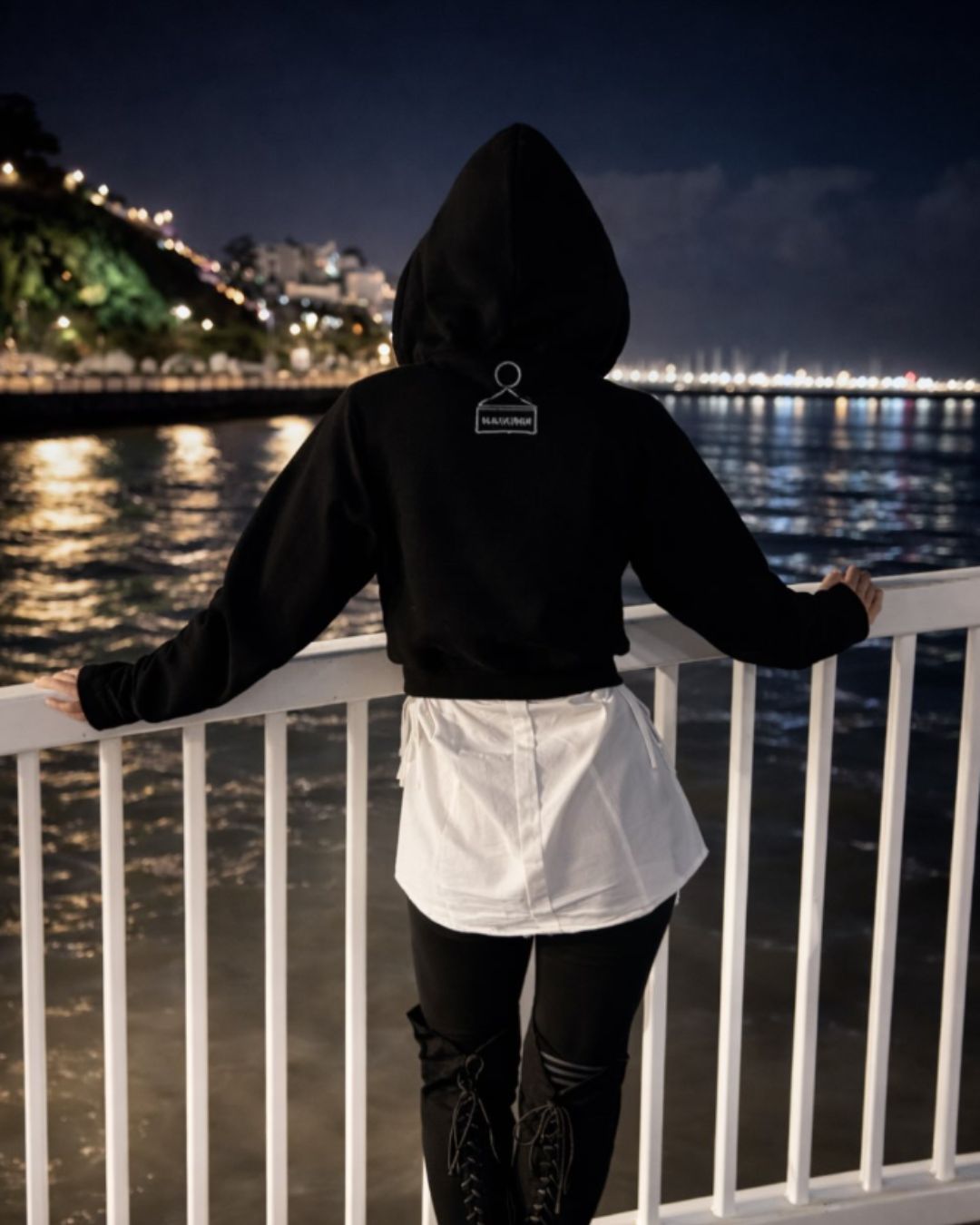 BLK Halo – Cropped Hooded Jacket - Image 4