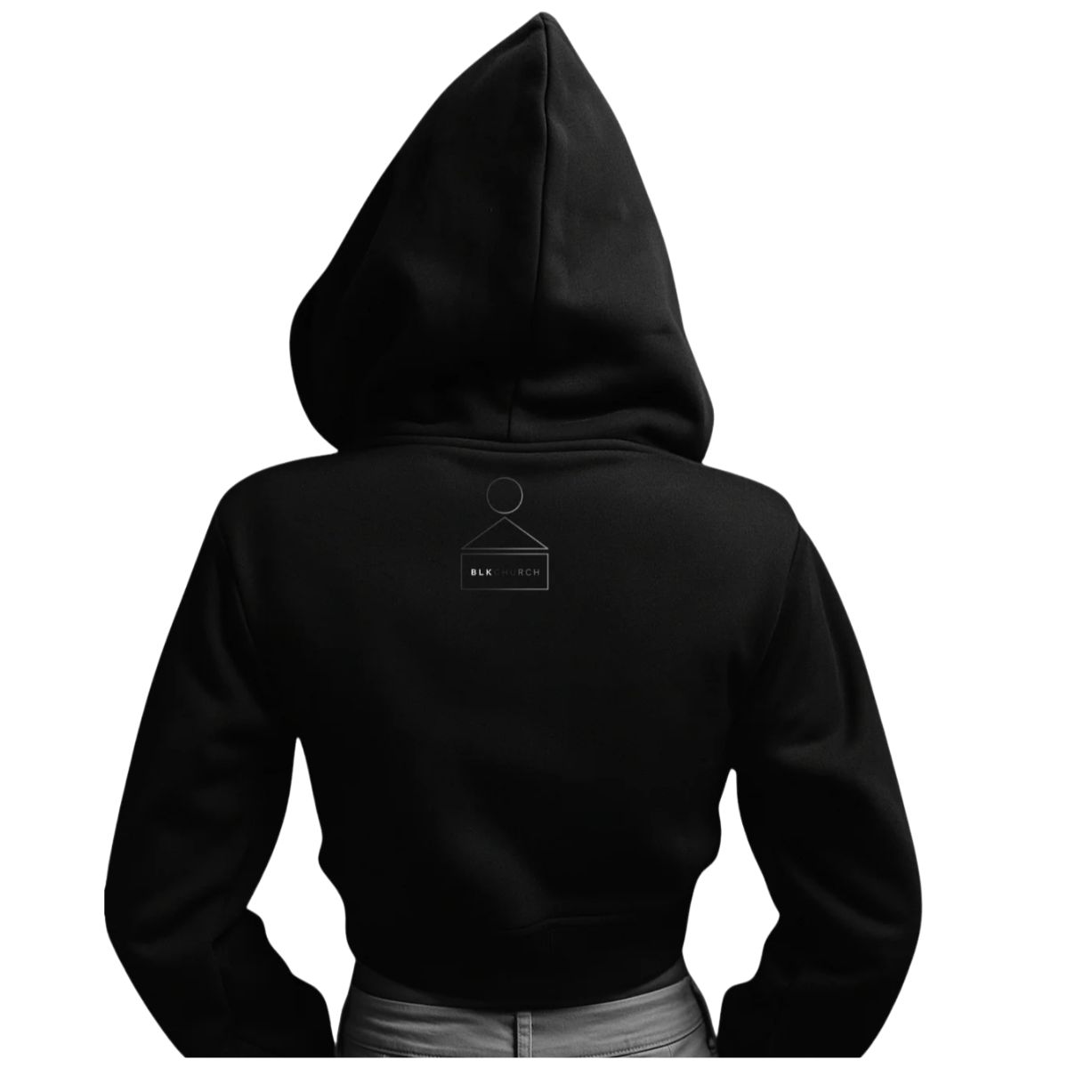 BLK Halo – Cropped Hooded Jacket - Image 2